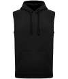 PA393 Proact Unisex Sleeveless Hoodie Black colour image